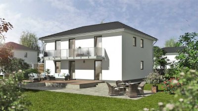 Modernes 2-Familienhaus mit schönem Grundstück am Waldrand