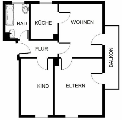 Demnächst frei! 3-Zimmer-Wohnung in Gelsenkirchen Hassel