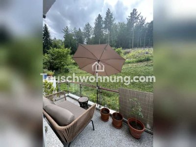 Tauschwohnung: Gut geschnittene Wohnung: EBK, Waldblick, Balkon, Tiefgarage