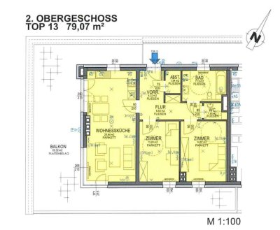Betreubares Wohnen Ardagger Markt - schöne 3 Zimmerwohnung mit XL Balkon