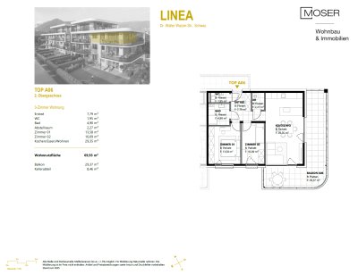 LINEA in Schwaz - Top A06 - großzügige 3-Zimmer-Wohnung