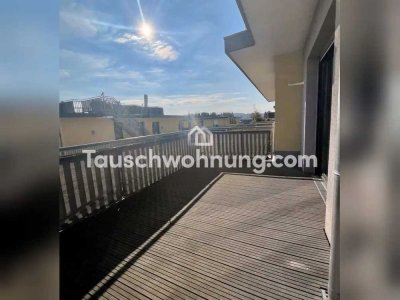 Tauschwohnung: 2-Zi-Penthouse mit 2 Balkonen und Wintergarten