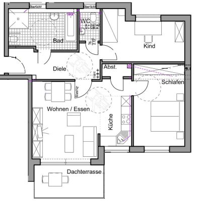 3-Zimmer Neubauwohnung WBS erforderlich