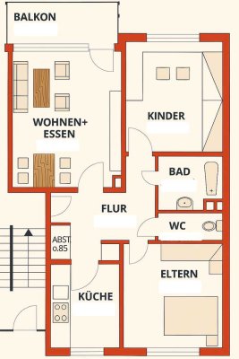 Helle 3-ZKB-Wohnung in gepflegtem 6-Parteienhaus – mit Stellplatz und großem Kellerraum in Enkenbach