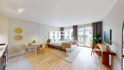 Zur Miete: Luxus direkt an der Alster - möblierte 1-Zimmerwohnung