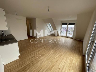 2 Dachterrassen &amp; 2 Monate mietfrei – 3-Zimmer-DG-Wohnung mit Kühlung