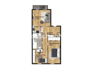Tauschwohnung: Schöne Wohnung mit großer WK + Balkon + Gemeinschaftsgarten