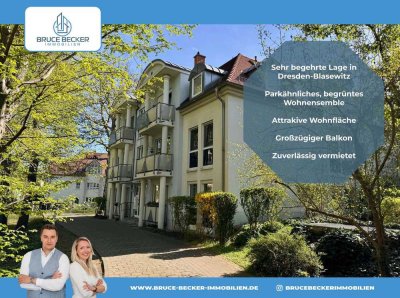Lage, Lage, Lage! Vermietete 2-Zimmer-Wohnung in begehrter Lage von Dresden-Blasewitz!