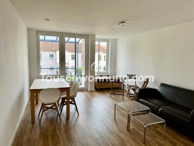 Tauschwohnung: Helle Wohnung mit Balkon in ruhiger Lage – komplett möbliert