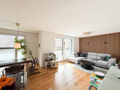 Moderne 4-Zimmer-Wohnung mit Balkon &amp; TG-Stellplatz im Zentrum von Eugendorf | Barrierefrei | WBF übernehmbar