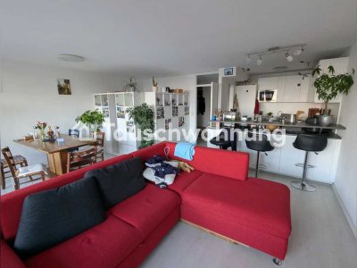 Tauschwohnung: 3-Zimmer-Wohnung im Olympischen Dorf mit Ost+Westloggia