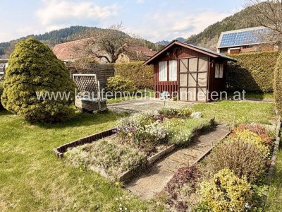 Gartenwohnung mit ca. 350 m² Eigengarten und Garage in Fohnsdorf!
