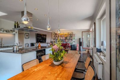 Traumhafte Penthouse Wohnung im ruhigen Rissen - 270 Grad Dachterasse