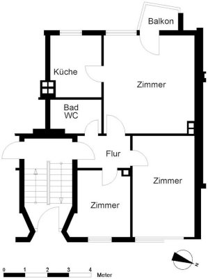 3-Zimmer im Erdgeschoss!