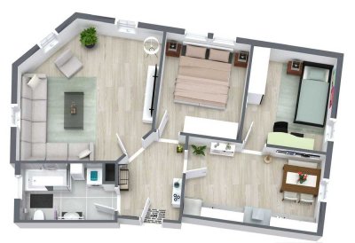 3-Zimmer-Dachgeschosswohnung mit Charme in ruhiger Lage
