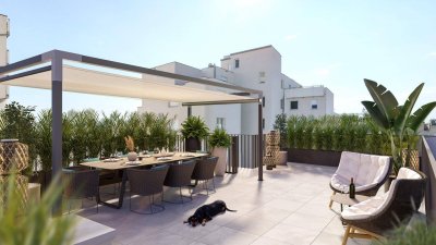 EXKLUSIVES PENTHOUSE - Provisionsfrei - 360° Blick - ca. 168m² gew. NFL - 3 Zimmer - ca. 110m² Dachterrasse - Klimaanlage - Neubau