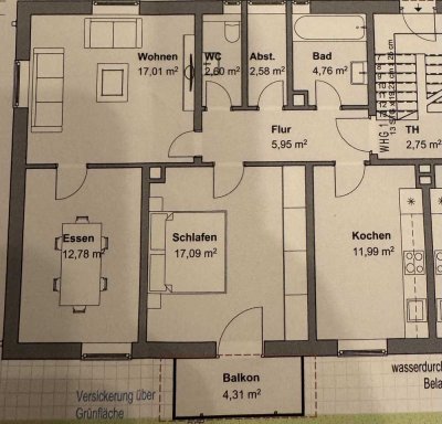 Sanierte 3-Zimmer-Wohnung mit Balkon in Senden