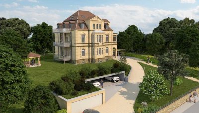 (Bezug 01.09.2025) 3,5 Zimmer-Maisonette DG Whg in einer stilvoller herrschaftlicher Villa - HN OST