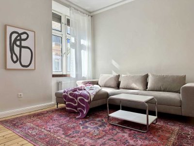Rarität: Möblierte Altbauwohnung (2 ZKB) in der Beletage mit EBK und Garten in Trier Ost, Nähe Hbf