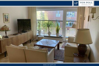 Charmante 2,5 Zi-Wohnung mit großem Balkon - 
mitten in Poppenbüttel