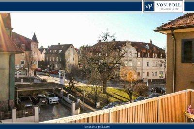 Schwabacher Wohnflair: Sonnige 2-Zimmer-Wohnung mit Balkon und Garage in bevorzugter Lage