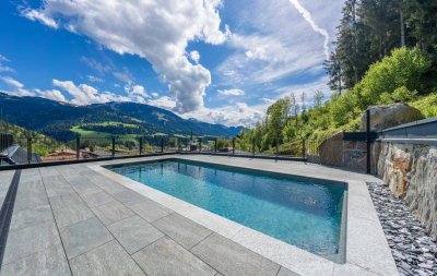 Luxuriöse Mehrgenerationenresidenz mit spektakulärem Blick in den Kitzbüheler Alpen