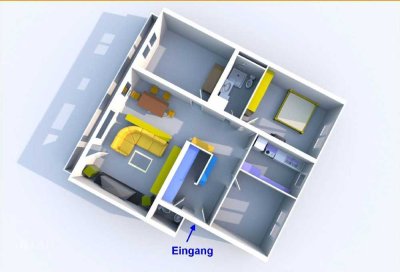 Helle 4-Zimmer Wohnung mit Balkon im 3. OG in Frankfurt-Heddernheim