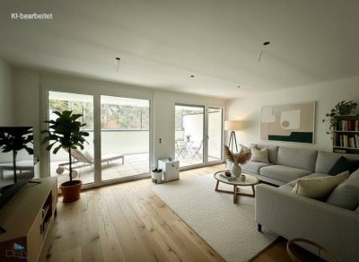ERSTBEZUG! RUHIGE 3 ZIMMER EG-WOHNUNG MIT EINER TERRASSE NÄHE MARCHFELDKANAL!