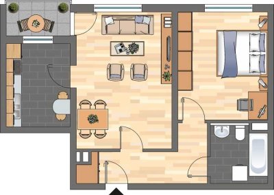 2-Zimmer-Wohnung in Haßloch