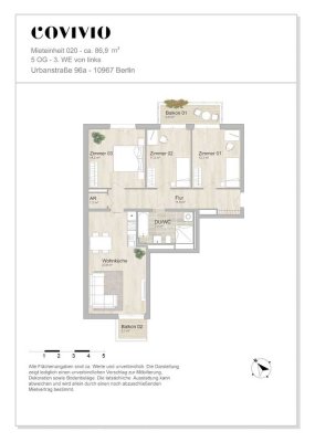 Schöne helle 4-Zimmer Wohnung in Berlin-Kreuzberg