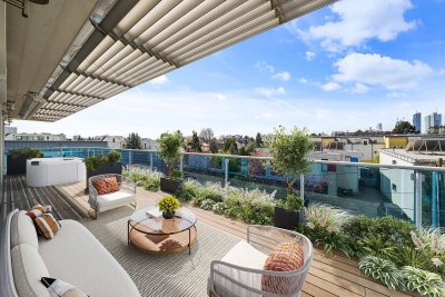 4-Zimmer-Dachgeschosswohnung mit großer Terrasse, Nähe Alte Donau, Baurecht