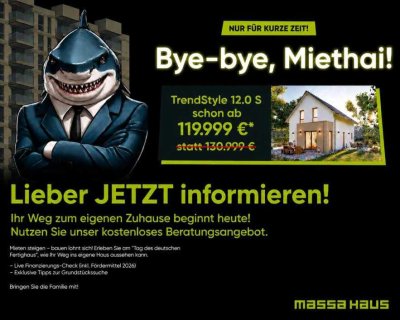 Endlich aufatmen: Tauschen Sie Sanierungsstress gegen Ihr energieeffizientes Traumhaus