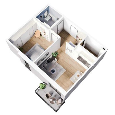 Attraktives 2-Zimmer-Apartment für Senioren im 4. OG - Halle City
