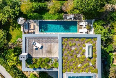 Architekten-Villa mit hochklassiger Ästhetik, Spa-Bereich und Pool in einzigartiger Lage