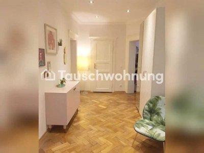 Tauschwohnung: Altbauwohnung mit großen Balkon am Englischen Garten