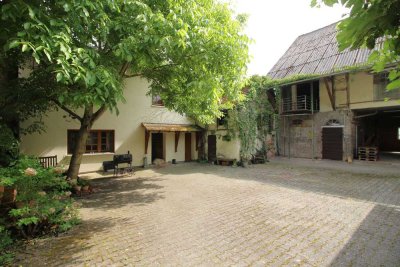Ruhige Wohlfühloase - Modernisiertes Hofanwesen mit Scheune, Garten und Grünland