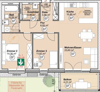 Erstbezug im Neubau! 3-Zimmer Wohnung in Düsseldorf Wersten
