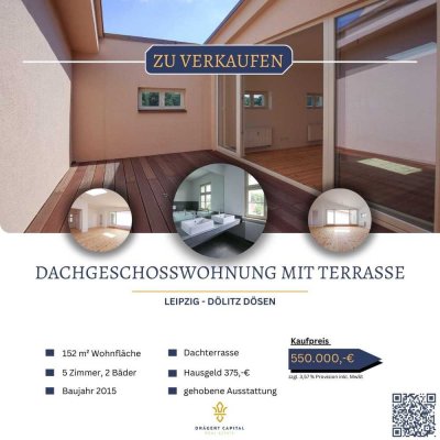 Exklusive Dachgeschoss-Wohnung mit Dachterrasse und 5 Zimmer