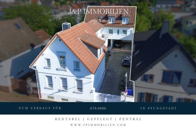 Zentral, voll-vermietet und gepflegt: Mehrfamilienhaus mit fünf Einheiten in Pfungstadt!