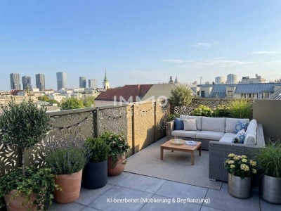 Provisionsfreier Neubau-Erstbezug – Exklusive Dachgeschoßwohnung mit außergewöhnlichen Terrassenflächen
