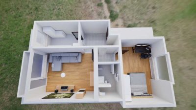 Schöne 2-Zimmer-Wohnung mit Balkon und Garage Oberasbach