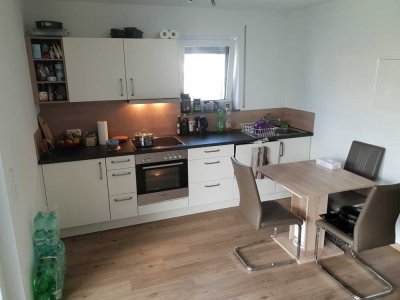 Neuwertige 1-Zimmer-EG-Wohnung mit Balkon und Einbauküche in Birkenhard