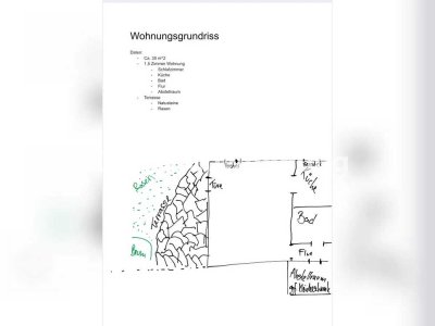 Tauschwohnung: Suche 2-3 Zimmerwohnungen im Tausch für 1,5 mit Garten