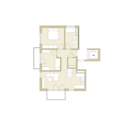 Wohnensemble Gipfelglück - 3 Zimmer-Balkonwohnung - Whg 3