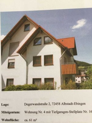 Exklusive, gepflegte 2,5-Zimmer-EG-Wohnung mit Balkon und Einbauküche in Albstadt