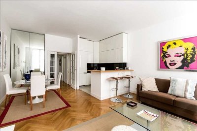 Komplett möblierte 1-Wohnung