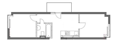 Moderne sanierte 2 Zimmer Wohnung mit Balkon