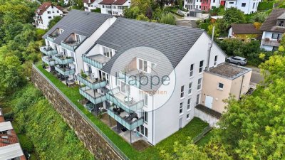 3-Zimmer-Wohnung mit großem Balkon, Fußbodenheizung & traumhafter Aussicht ins Kochertal