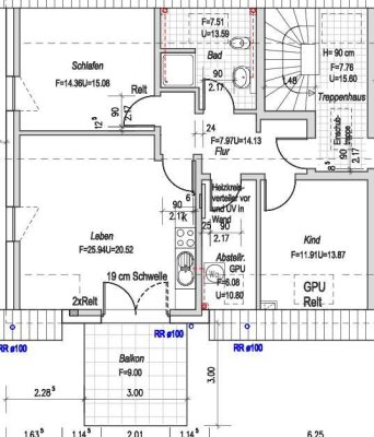 Exklusive 3,5-Zimmer-Wohnung mit Balkon und Einbauküche