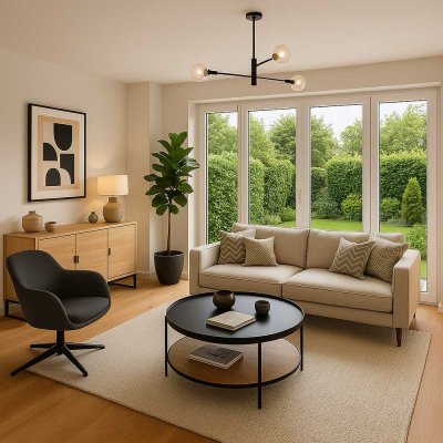 NEUBAU: Exklusive, zentrale 2-Zimmer Gartenwohnung mit Küche und Einzelstellplatz, 10min Ostbahnhof